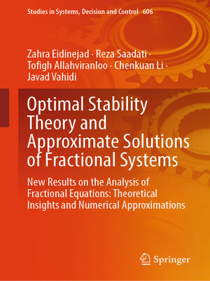 cover image of Optimal Stability Theory and Approximate Solutions of Fractional Systems